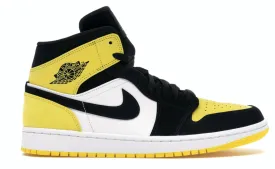 Air Jordan 1 Mid Yellow Toe Black