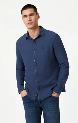 BUTTON-UP LONG SLEEVE SHIRT IN SPELLBOUND