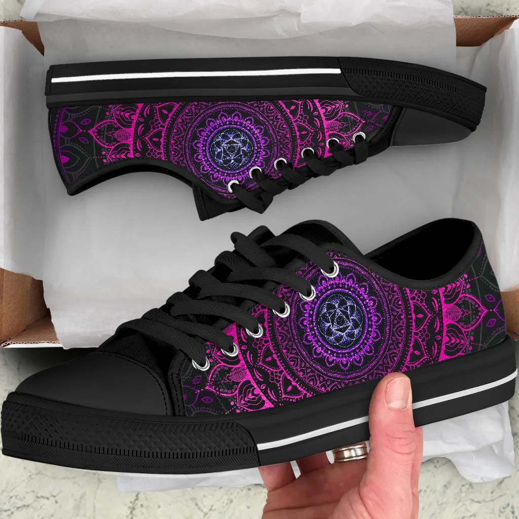 Cameron Gray | Neon Mandala | Low Top Shoe