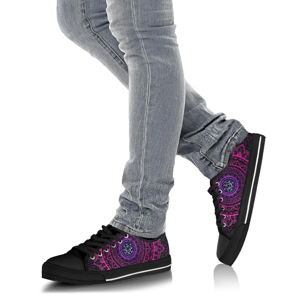 Cameron Gray | Neon Mandala | Low Top Shoe