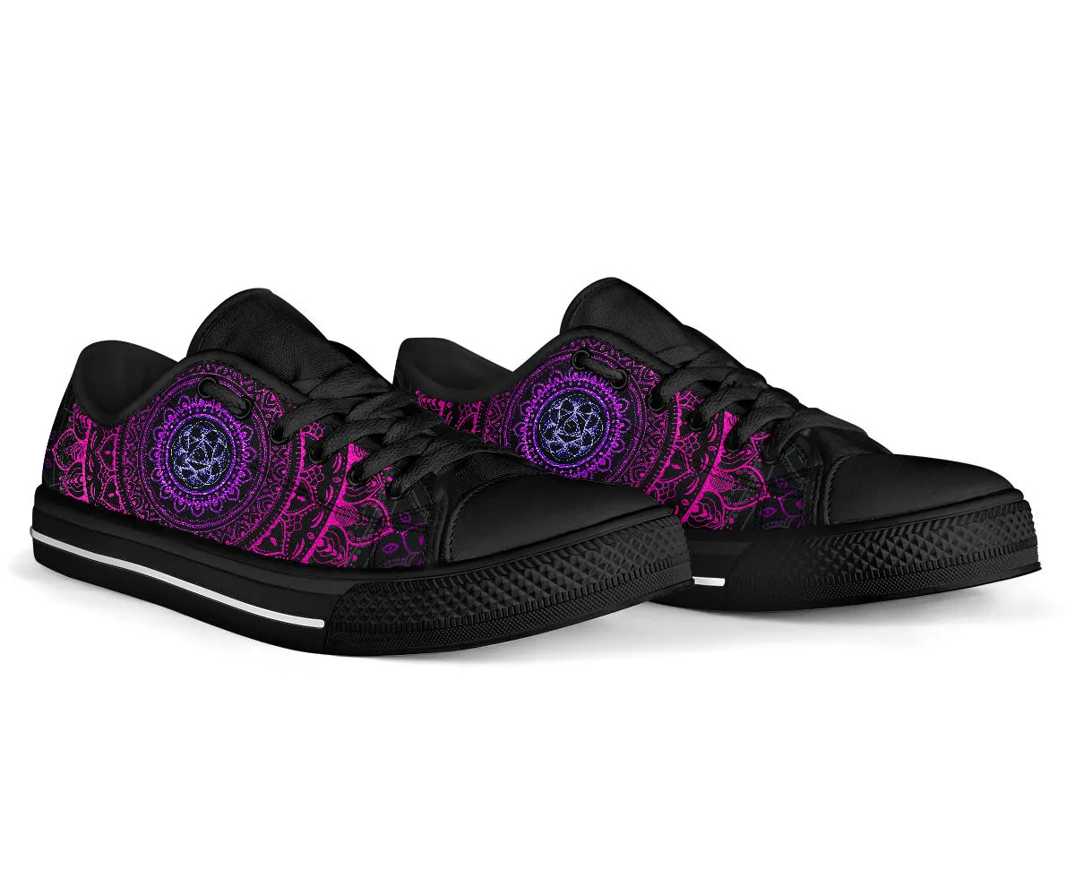 Cameron Gray | Neon Mandala | Low Top Shoe