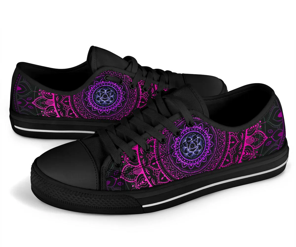 Cameron Gray | Neon Mandala | Low Top Shoe