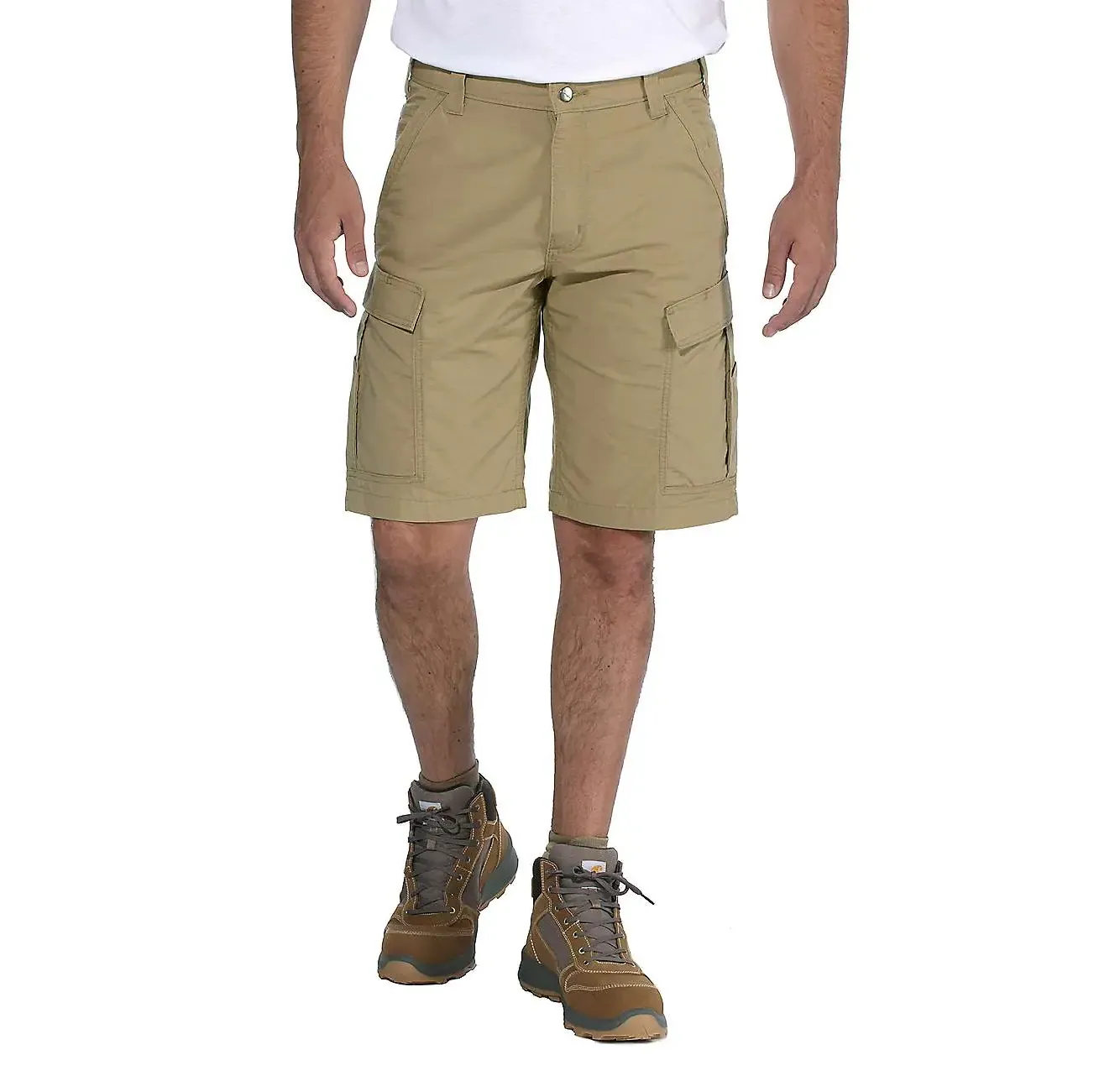 CARHARTT FORCE™ RELAXED FIT RIPSTOP CARGO WORK SHORT - DARK KHAKI