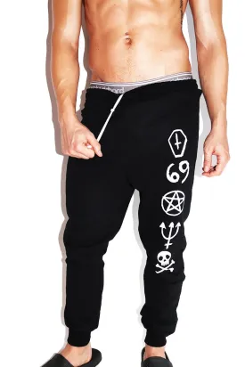 Dark Summoning Sweatpants-Black