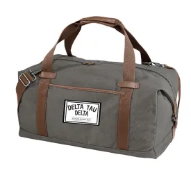 Delt Gray Canvas Duffel