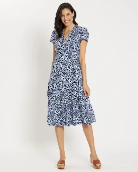 Jude Connally Libby Dress - Blooms Navy