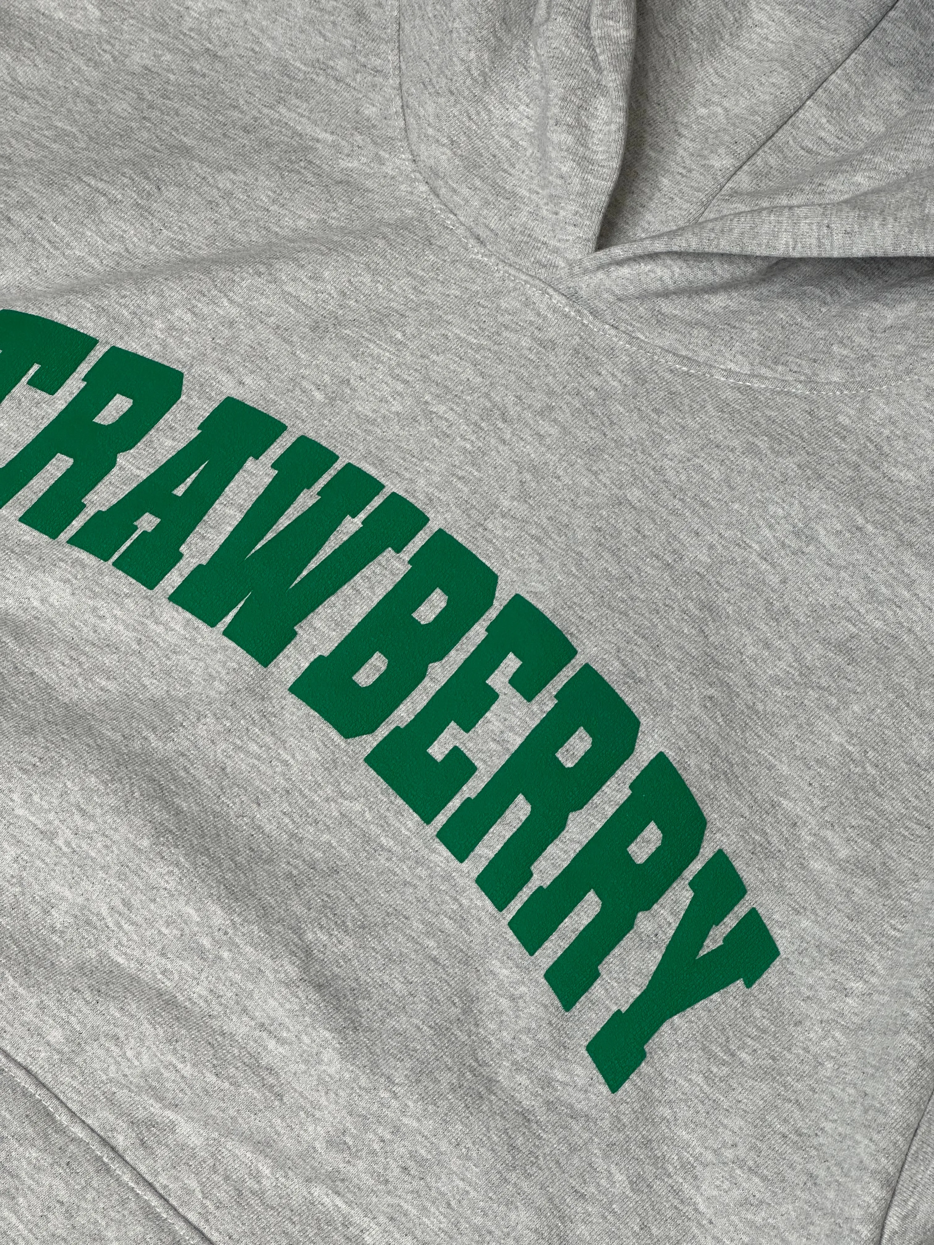 STRAWBERRY ARCH LOGO HOODIE GRAY